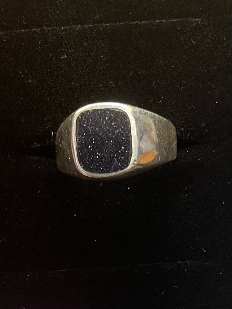 Size 7  Sterling Silver Moonstone Ring  Could For Men Or Women